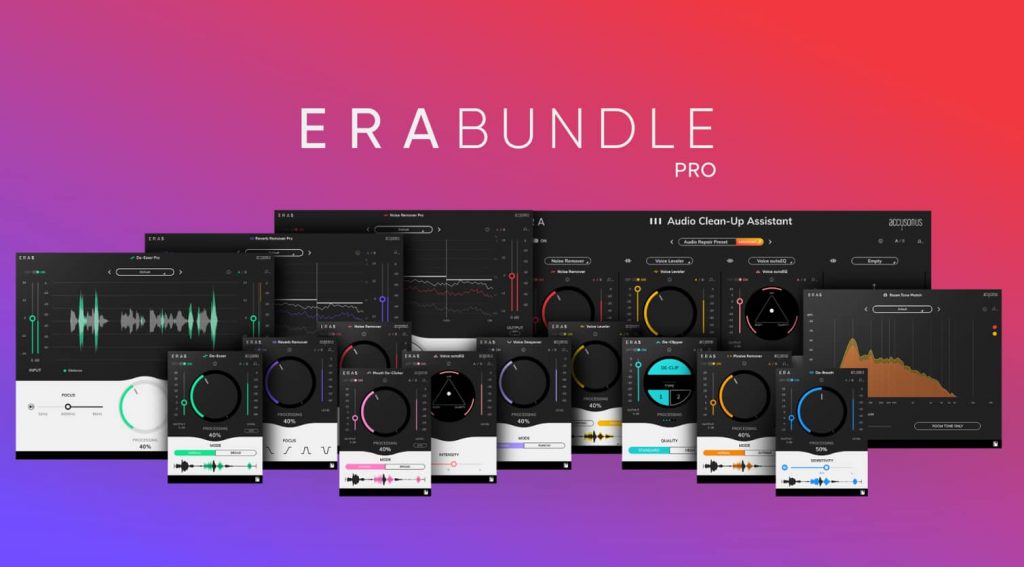 Accusonus – ERA 6 Bundle Pro 6.0.10 + Voice Changer 1.2.10 VST, VST3, AAX, AU WIN.OSX x64