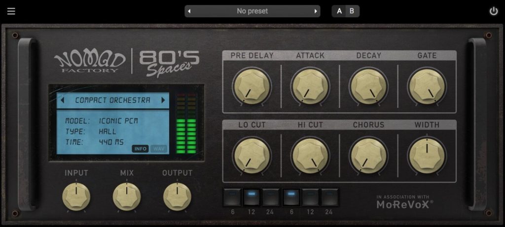 Nomad Factory – 80s Spaces v1.1.0 VST， VST3， AAX x64