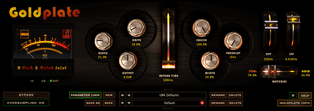 Kush Audio Goldplate v1.0.2-R2R