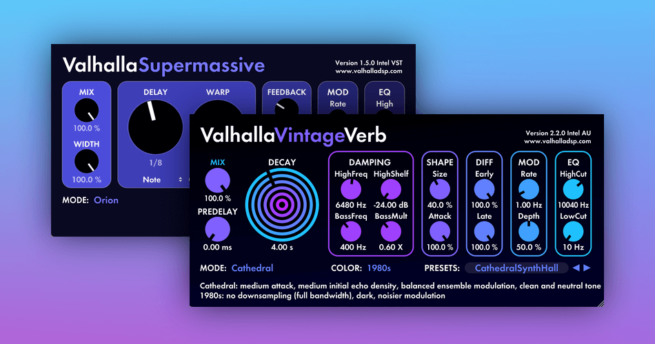 Valhalla DSP – Valhalla VintageVerb v3.0.0 VST， VST3， AAX x64