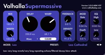 Valhalla DSP Valhalla Supermassive v3.0.0 x64 VST VST3 AU AAX WiN MAC [FREE]